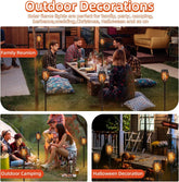6 pack solar torch lights garden
